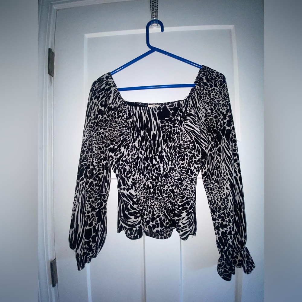 Zebra Print Blouse